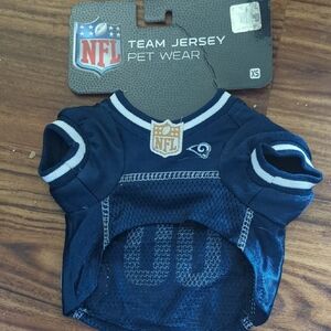 NFL Pet Dog Cat Jersey New XS LA Rams